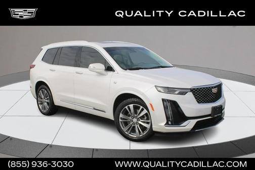 Crystal White Tri-Coat 2024 Cadillac XT6 Premium Luxury AWD