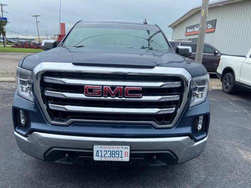 Pacific Blue Metallic 2021 GMC Sierra 1500 SLE