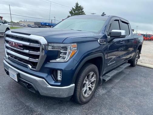 Pacific Blue Metallic 2021 GMC Sierra 1500 SLE