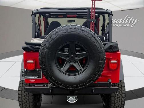 Red 1998 Jeep Wrangler Sport