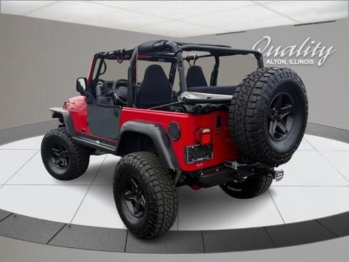 Red 1998 Jeep Wrangler Sport