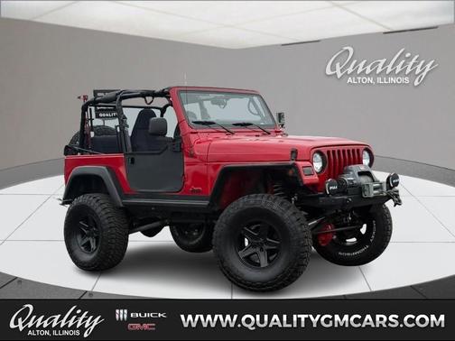 Red 1998 Jeep Wrangler Sport