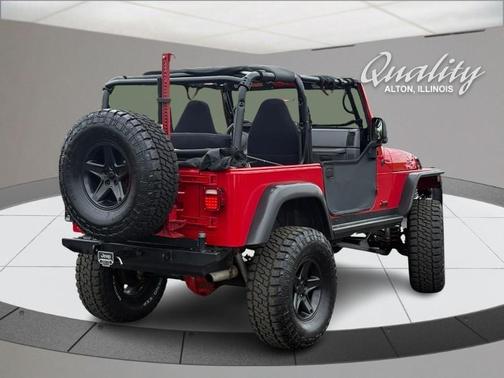 Red 1998 Jeep Wrangler Sport