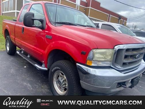 Red 2003 Ford F-250 XLT