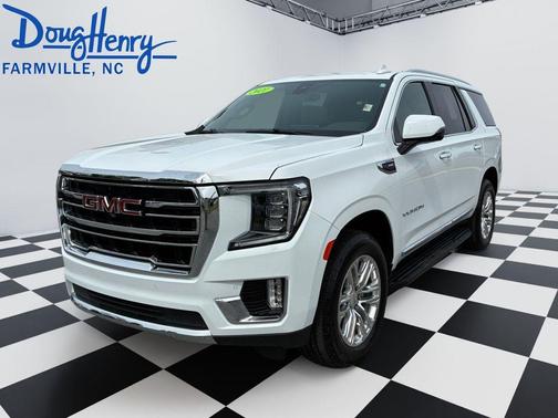 Summit White 2021 GMC Yukon SLT