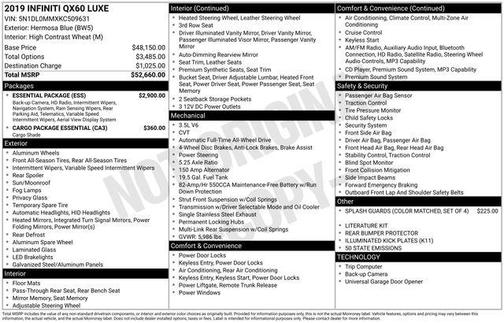 2019 INFINITI QX60 Luxe