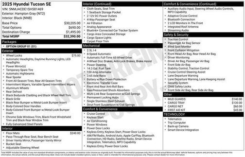 2025 Hyundai TUCSON SE