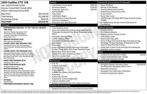 2009 Cadillac CTS Base
