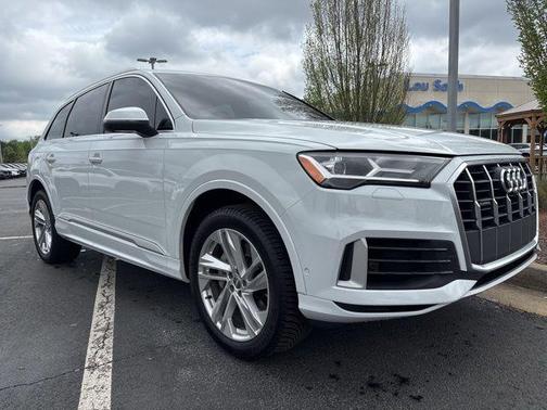 Glacier White Metallic 2020 Audi Q7 55 Premium Plus