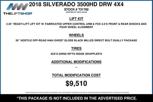 2018 Chevrolet Silverado 3500 LTZ