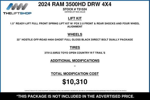 2024 RAM 3500 Big Horn Crew Cab 4x4 8' Box