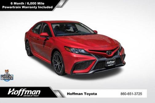 Supersonic Red Midnight Black Metallic 2023 Toyota Camry SE