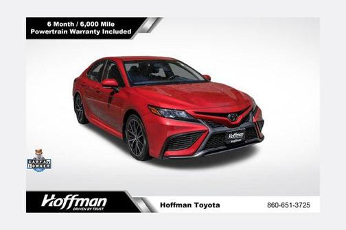 Supersonic Red Midnight Black Metallic 2023 Toyota Camry SE