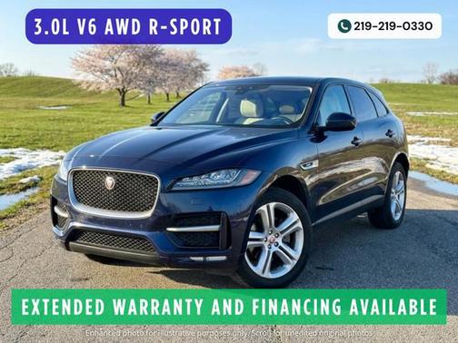 Dark Sapphire Metallic 2017 Jaguar F-PACE 35t R-Sport
