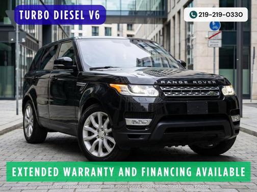 Black 2016 Land Rover Range Rover Sport 3.0L Turbocharged Diesel HSE Td6