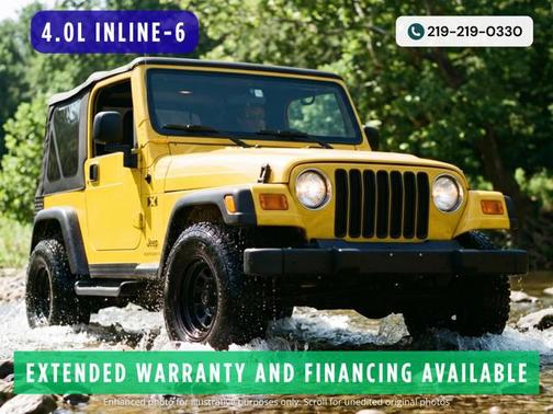 Yellow 2004 Jeep Wrangler X