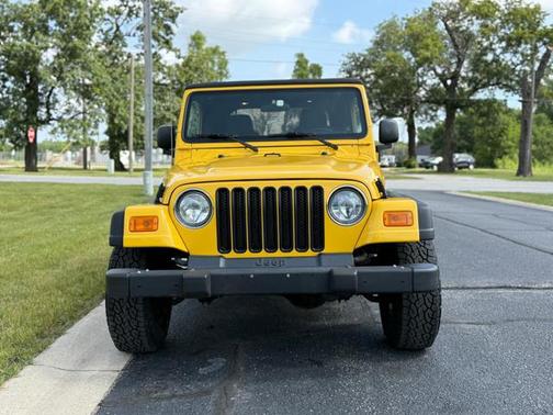 Yellow 2004 Jeep Wrangler X