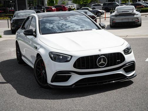 Polar White 2021 Mercedes-Benz AMG E 63 AMG E 63 S