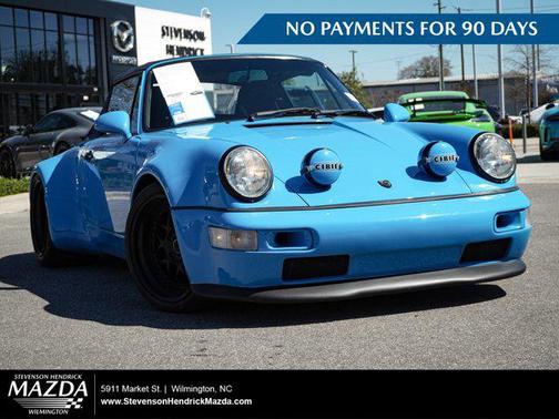 Blue 1990 Porsche 911 Carrera