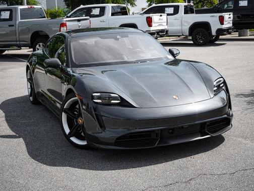 White 2022 Porsche Taycan Turbo S