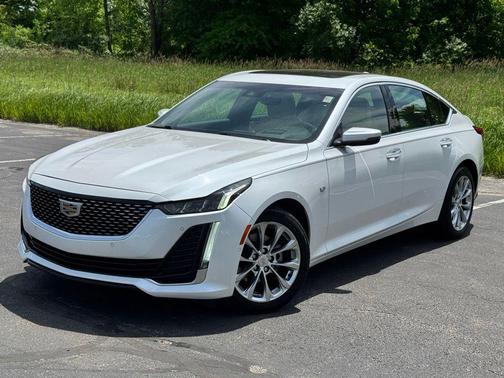 Crystal White Tricoat 2021 Cadillac CT5 Premium Luxury RWD