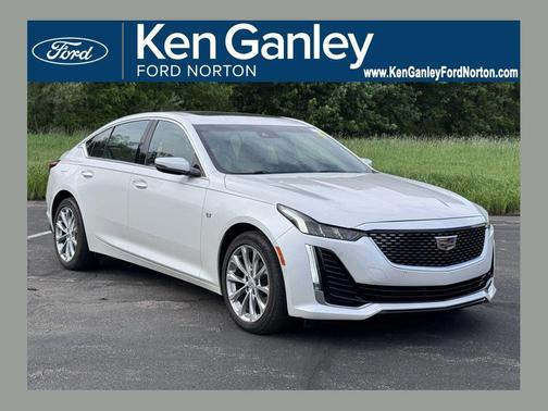 Crystal White Tricoat 2021 Cadillac CT5 Premium Luxury RWD