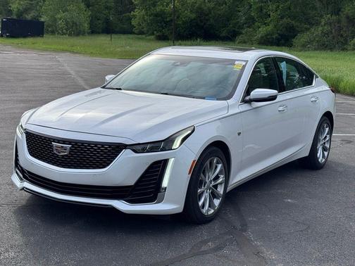 Crystal White Tricoat 2021 Cadillac CT5 Premium Luxury RWD