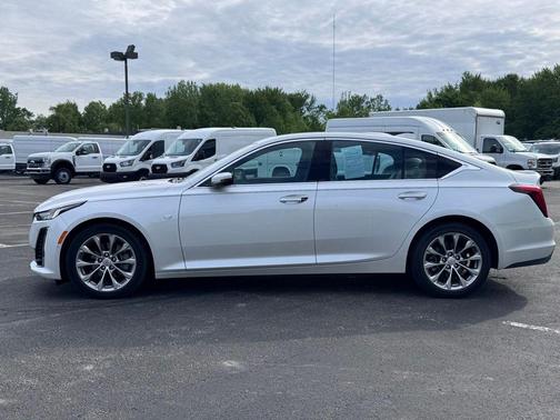 Crystal White Tricoat 2021 Cadillac CT5 Premium Luxury RWD