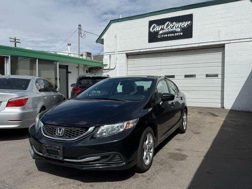 Black 2015 Honda Civic LX