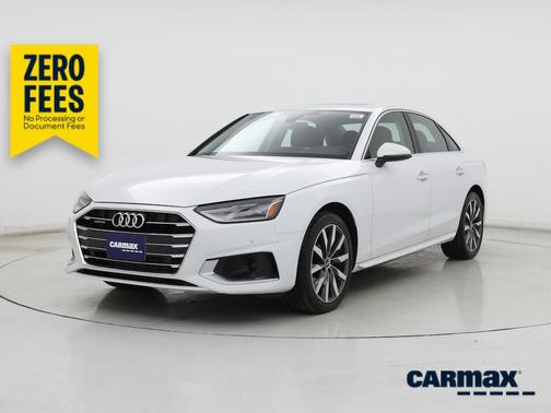 White 2021 Audi A4 Premium