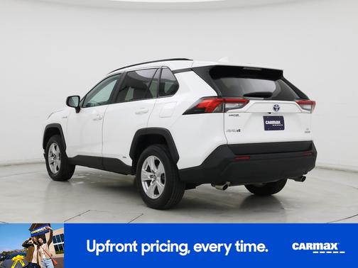White 2021 Toyota RAV4 Hybrid LE