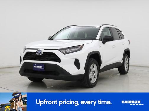 White 2021 Toyota RAV4 Hybrid LE
