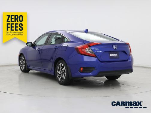 Blue 2017 Honda Civic EX