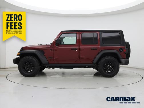 Red 2021 Jeep Wrangler Unlimited Willys
