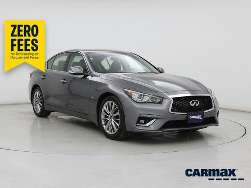 Gray 2018 INFINITI Q50 Luxe