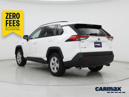White 2021 Toyota RAV4 Hybrid LE