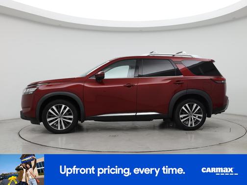 Red 2022 Nissan Pathfinder Platinum