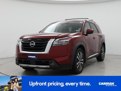 Red 2022 Nissan Pathfinder Platinum