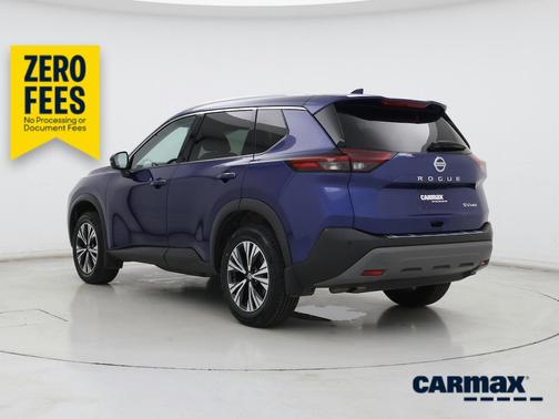 Blue 2021 Nissan Rogue SV
