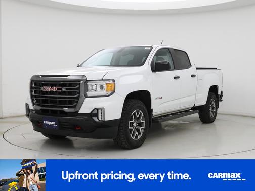 White 2022 GMC Canyon AT4 with Leather