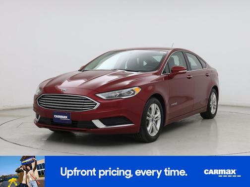 Red 2018 Ford Fusion Hybrid SE