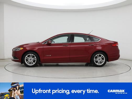 Red 2018 Ford Fusion Hybrid SE
