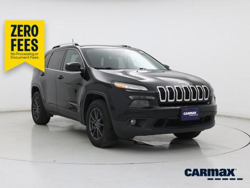 Black 2017 Jeep Cherokee Latitude