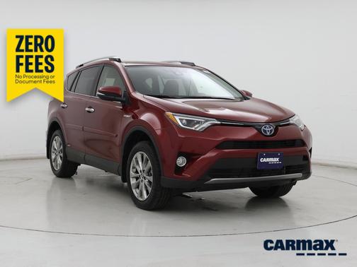 Red 2018 Toyota RAV4 Hybrid Limited