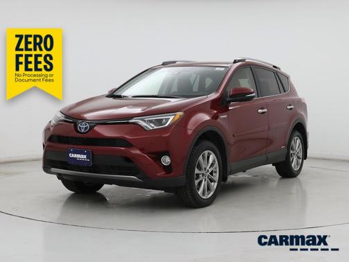 Red 2018 Toyota RAV4 Hybrid Limited