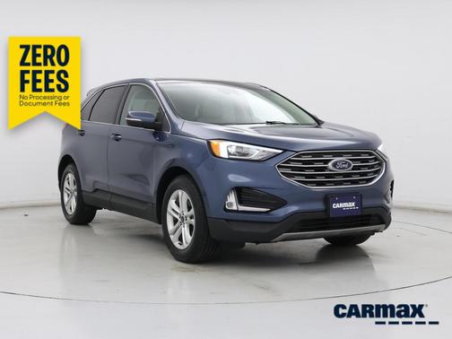 Blue 2019 Ford Edge SEL