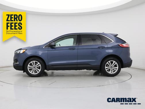 Blue 2019 Ford Edge SEL