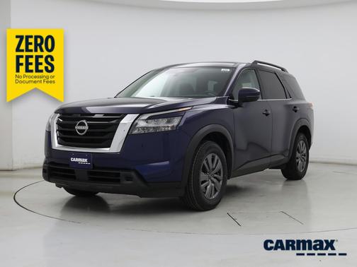 Blue 2025 Nissan Pathfinder SV