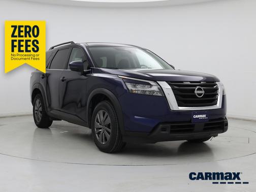 Blue 2025 Nissan Pathfinder SV