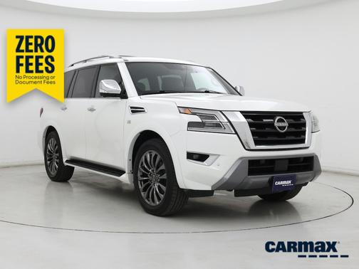 White 2022 Nissan Armada Platinum